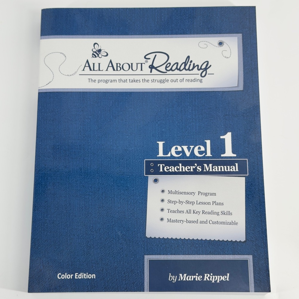 All About Reading Level 1 Teacher's Manual Color Edition Marie Rippel